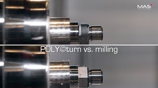 Polygon turning vs milling  MAS  POLY©turn [upl. by Massey]