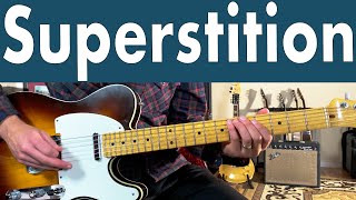 How to play Superstition  Stevie Wonder [upl. by Baiel640]