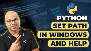 7 Python Tutorial for Beginners  Python Set Path in Windows and Help [upl. by Mart]