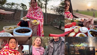 Shadie ke roneq  Abu Jee Kay sath outing  party at farm housePulwashaCooksofficial [upl. by Raji]