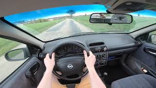 Opel Corsa B 14 1996  Curvy Country Roads POV FUN  now with summer tires D [upl. by Ahsyla]