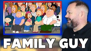 Family Guy Cutaways S16 P1 REACTION  OFFICE BLOKES REACT [upl. by Naimerej]