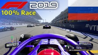 F1 2019  100 Race at Sochi Autodrom Russia in Kvyats Toro Rosso [upl. by Patrica]