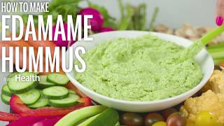 How To Make Edamame Hummus  Health [upl. by Holsworth]