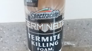 Termites  Terminate Termite Killing Foam2 Aerosol 16ounce Take Three [upl. by Retrac863]