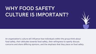 Food Safety Culture [upl. by Ramilahs]