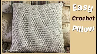 Easy Crochet Alpine Stitch Pillow [upl. by Jezabella]