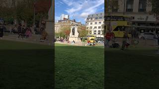 Manchester 🇬🇧 Piccadilly Gardens uk beautiful lovely [upl. by Nymzaj]