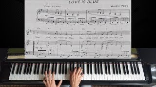 Love Is Blue  André Popp Paul Mauriat  Piano Tutorial [upl. by Pardo596]