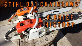 Vintage Stihl 031 AV Chainsaws Walkaround Running and Cutting [upl. by Edme]