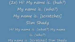 Eminem My Name Is lyrics [upl. by Emalia]