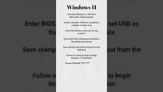 How to Install windows 11  windows11 [upl. by Einnek]