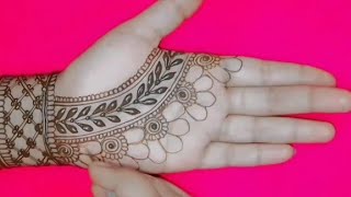 Mehndi Ka Sundar Design  New Easy And Full Hand mehndi design Hatheli Mehndi Design 2024 [upl. by Ynatsyd]