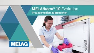 MEtherm Austausch der Prozessmedien im Thermodesinfektor  MELAtherm 10 Evolution Tutorial [upl. by Ellivnarg]