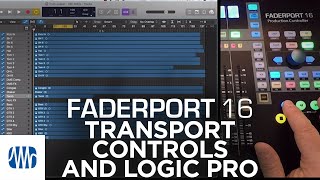 PreSonus–Transport Controls with FaderPort 16 and Logic Pro [upl. by Jara]