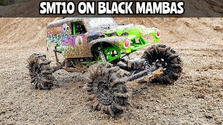 Axial Smt10 on Proline Black Mamba tires [upl. by Aidole327]