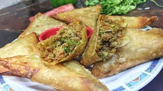 BEEF SAMOSA  Crispy Samosa for Ramzan  Nazs Kitchen [upl. by Ettegdirb]