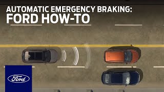 PreCollision Assist With Automatic Emergency Braking  Ford HowTo  Ford [upl. by Nilyram]