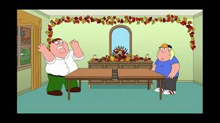 Family Guy S18 Peter puts extra leaf in the dining table [upl. by Htyderem]