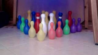 bowling 20 pin strike [upl. by Ttergram]