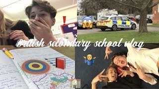 a day in the life of BRITISH SECONDARY SCHOOL  vlogmas [upl. by Nroht]