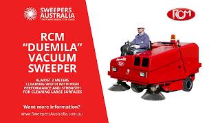 RCM quotDUEMILAquot Vacuum Sweeper from Sweepers Australia [upl. by Viccora]