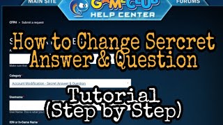 CF PH How to change Secret Answer and Question using Zendesk on Crossfire Step by Step 2020 [upl. by Sasnett286]