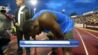 Ostrava GOLDEN SPIKE 2010 300m Men USAIN BOLT won in 30 [upl. by Giacobo]