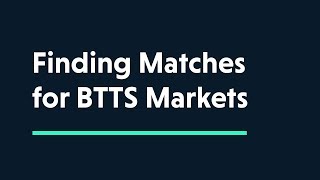 ACADEMY Finding Games for BTTS Markets [upl. by Delanie169]