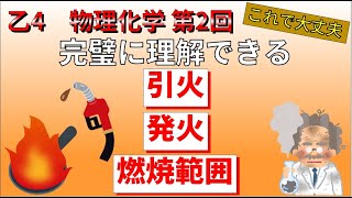 ～難しい？これで大丈夫～ 危険物乙4物理化学 ～第2回 引火、発火、燃焼範囲～ [upl. by Cr126]