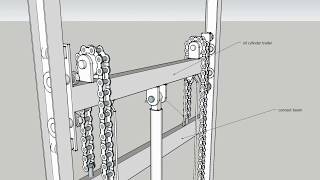 installation for guide rail lift guide rail structures are ready [upl. by Yelrehs]