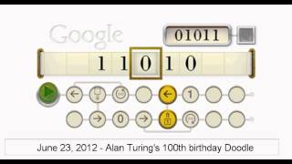 Alan Turing Google Doodle [upl. by Fates]