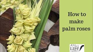 Palm Sunday Series How to make roses out of palms with Sister Carol Ann and Linda [upl. by Lyrem]