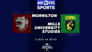 ARPBS Sports Basketball State Championship  4A Boys Morrilton vs Mills University Studies [upl. by Ensign]