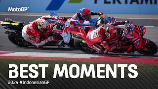 Best MotoGP™ Moments 🤯  2024 IndonesianGP [upl. by Anisor984]