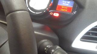 How to reset service light indicator on a Renault Megane 3 15 DCI 2011 model [upl. by Farlee197]