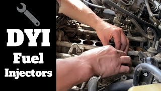 How To Change The Fuel Injectors On A 1996 Toyota 4Runner  Misfire [upl. by Ahcsat728]