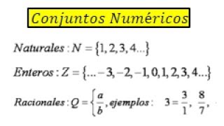 Conjuntos numericos explicacion [upl. by Hofstetter]