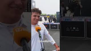 Valtteri Bottas apologizes to Lando Norris midinterview  Hungarian GP 2021  Shorts [upl. by Aniraad]