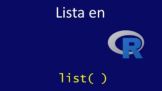 Lista en R [upl. by Ahsets]