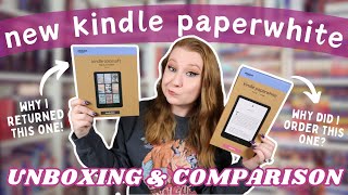 The New Kindle Paperwhite 💙  Unboxing amp Comparison to the Kindle Colorsoft  Honest Review [upl. by Primaveras527]