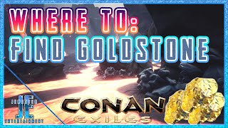 Where To Find Gold And Goldstone In Conan Exiles [upl. by Atsillak298]