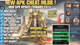 CHEAT ML SEASON 35 TERBARU‼️  MOD UNLOCK ALL SKIN MOBILE LEGENDS NO KEY ANTI BANNED‼️ [upl. by Annahahs]