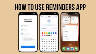 How to Use Reminders App on Iphone [upl. by Spillar]