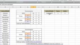 EXCEL AVANÇADO AULA 5 FUNÇÕES CONTSES CRUZANDO DADOS [upl. by Mace]
