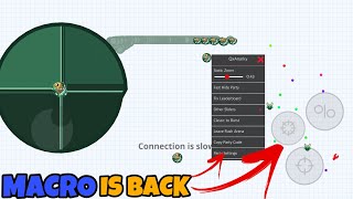 MACRO IS BACK IOS MACRO IN CLASSIC MODE 🥂 AGARIO MOBILE [upl. by Guss]
