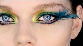 Showgirl  Fantasy Peacock Eye Makeup Tutorial [upl. by Casilde]