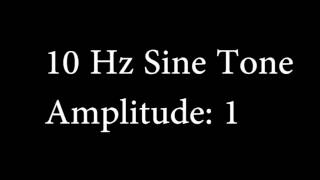 10 Hz Sine Tone Amplitude 1 [upl. by Savell]