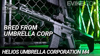 Bred From Umbrella Corp  Helios Umbrella Corporation Weapons Research Group M4 AEG Review [upl. by Ainevul720]