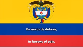 Anthem of Colombia ESEN lyrics  Himno nacional de Colombia [upl. by Eenram]